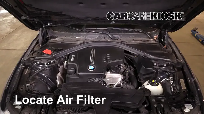 How to Change Engine Air Filter: 2016 BMW 428i xDrive Gran Coupe 2.0L 4 ...